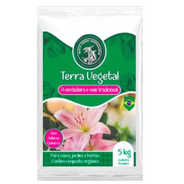 Imagem de Terra Vegetal 5 Kg Substrato Adubo Mato Verde Ouro Verde
