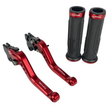 Imagem de Kit Manopla Manete Esportivo Nxr Bros 125 150 160 A Lona - NoBrand, Ve