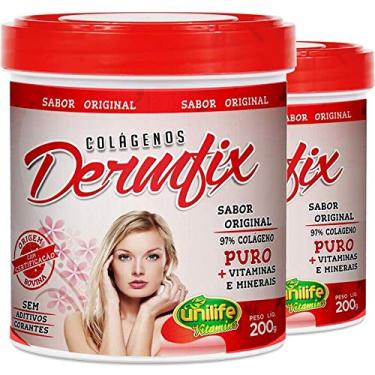 Imagem de Kit 2 Colágeno Hidrolisado Dermfix 200g em pó Unilife