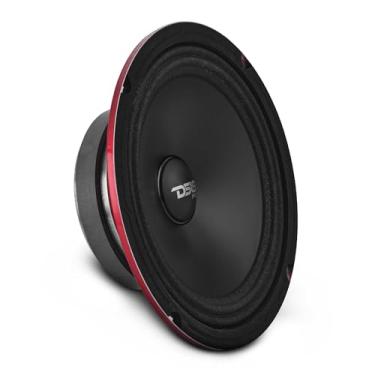 Imagem de DS18 PRO-SM8.2 8" alto-falante fino – 8", médio, cesta de aço vermelho, potência máxima de 500W, 250W RMS, 2 Ohms – alto-falantes de áudio de qualidade premium – resistência à água IP66, perfeito para aplicações de motocicleta, 8"