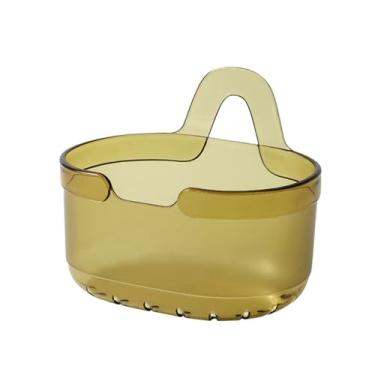 Imagem de Cestas de parede amarelas penduradas com um design montado na parede para organizar armários, despensas, cozinhas, banheiros e quartos LCC556-01