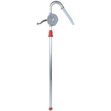 Imagem de XXGJOALD Bomba de tambor manual de manivela manual de liga de alumínio bomba de barril de óleo para combustível óleo gasolina diesel desempenho estável