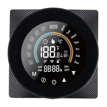 Imagem de Garosa Controle de Voz Com Termostato Inteligente, Termostato Com Tela de Toque Programável WiFi Com Acesso Remoto, Programação de 7 Dias e 24 Horas para Aquecimento e Resfriamento Doméstico