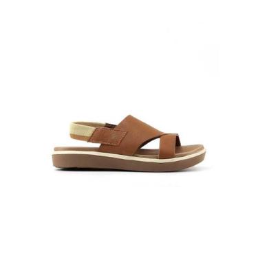 Imagem de Sandália New Face Flats Calce Fácil Whisky 26102, 37, Whisky