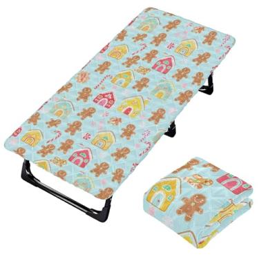 Imagem de Burbuja Lençol de berço masculino de gengibre para crianças, lençol de cochilo acolchoado portátil com faixa elástica para meninas e meninos, lavável na máquina, 63,5 x 127 cm