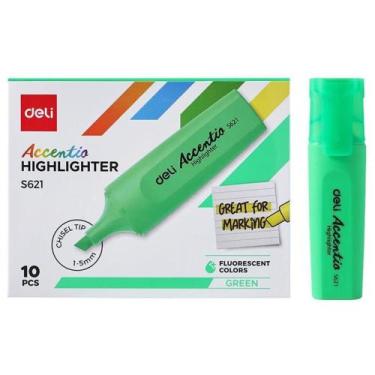 Imagem de Caneta Marca Texto ACCENT Fluorescente Verde 1-5MM Caixa com 10 - Deli