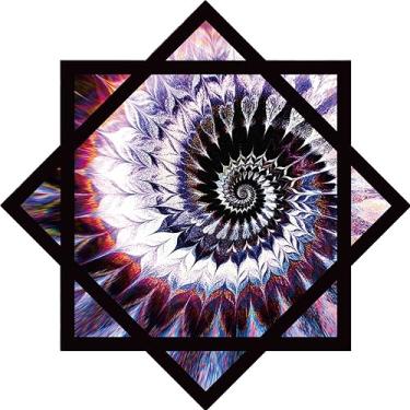 Imagem de IKWZ Flow Star Spinning Cloth Juggling Rotate Fingertip Dapo Double Print, 26 inch (L01-style4)