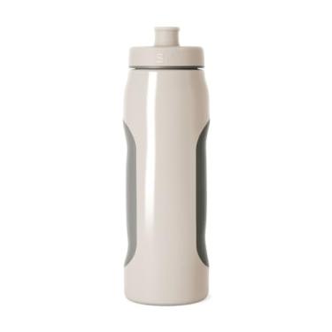 Imagem de Simple Modern Garrafa de água de plástico Rally Squeeze | Copo à prova de vazamento de 850 g para academia, esportes, eletrólitos, viagens | Amêndoa Drift