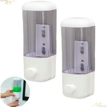 Imagem de Kit 2 Dispenser Detergente Automático Parede 700ml USB Recarregável Branco