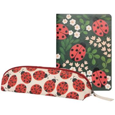 Imagem de Jubilee Conjunto de cadernos e estojos de joaninhas – Coleção brilhante e caprichosa