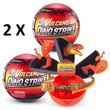Imagem de 2 Miniatura Colecionável 5 Surprise Dino Strike  