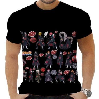 Imagem de Camiseta Camisa Personalizada Anime Naruto Akatsuki 04 - Zahir Store, 