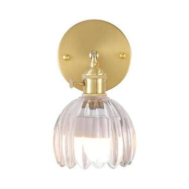 Imagem de Luminária De Parede LED Nórdica RGB Sem Fio Com Abajur Tulipa, Ilumina