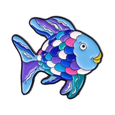 Imagem de Broche Colorido De Peixe Para Mulheres, Distintivo De Moda, Pin De Esm