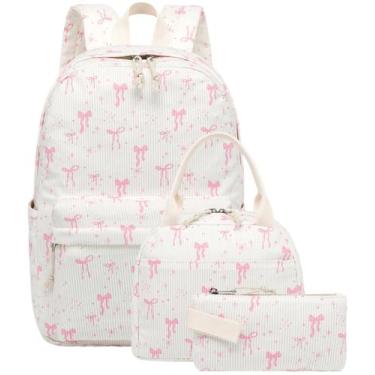 Imagem de Set de Mochilas Escolares BTOOP Rosa con Lazo, Impermeable, Aislante