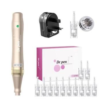 Imagem de Caneta Derma Roller Sem Fio Ultima M5 12PCS Caneta Micro Para Cuidados