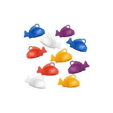 Imagem de Kit 10 Peixinhos Para Pescaria Cores Surtidas - Alamandas