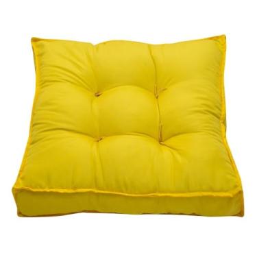 Imagem de Almofada Futon 45x45 Assento Turco Colorido Cores Decoraçao Design Shelter(Amarelo)