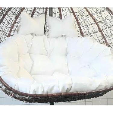 Imagem de Substituição De Almofadas De Cadeira De Ovo Suspensas Laváveis, Almofada De Cadeira De Balanço Duplo, Almofada De Cadeira De Rede Suspensa Apenas (L, 150 * 110 Cm/59 * 43 Pol.)