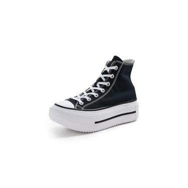 Imagem de Converse Chuck Taylor All Star Lift Double Stack feminino, Preto/branco/preto, 36