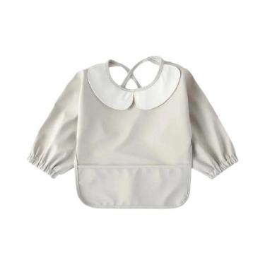 Imagem de Avental De PU Impermeável Para Bebês E Crianças, Manga Longa, Em mater