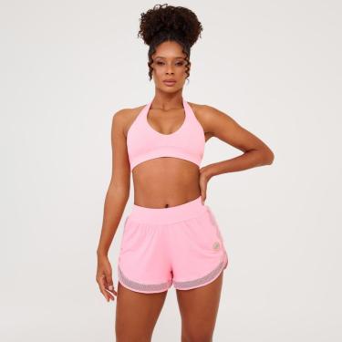 Imagem de Short Soltinho Barra Tela Poliamida Soft Donna Carioca-Feminino