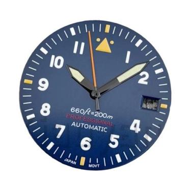 Imagem de Relógio De Mergulho Estilo Piloto Azul 29mm Com Mostrador E Ponteiros 