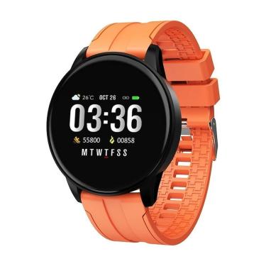 Imagem de Relógio Inteligente Feminino Smartch B7 à Prova D'água Laranja