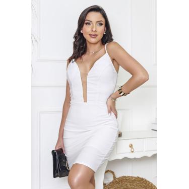 Imagem de Vestido Curto Crepe Lurex Tule