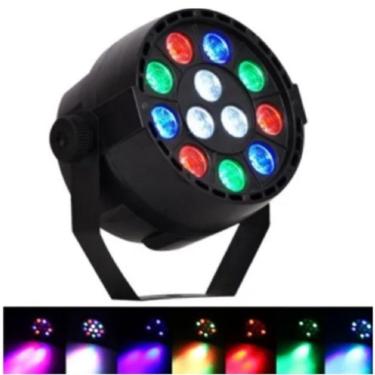 Imagem de Jogo De Luz 12 Canhão Leds Rgb Iluminaçao