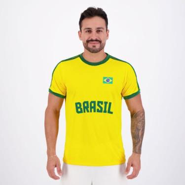 Imagem de Camisa Brasil Dry Basic Amarela - Retromania, M