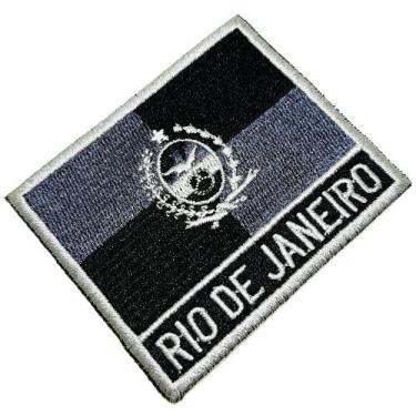 Imagem de Bandeira Rio de Janeiro Patch Bordada passar ferro, costura - BR44