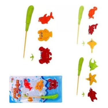 Imagem de Brinquedo Pega Peixe 4 Pecas Prenda Sacolinha Lembrancinha - Online