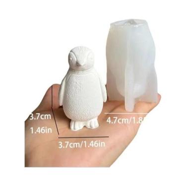 Imagem de Molde De Silicone 3D De Pinguim Para DIY, Velas Aromáticas, Sabonetes,