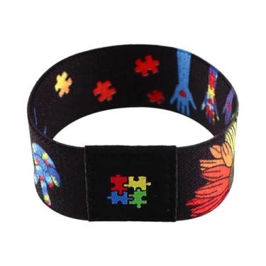 Imagem de Pulseira Quebra-Cabeça De Conscientização Sobre Autismo Para Mulheres,
