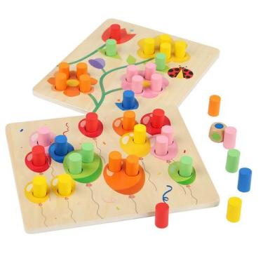 Imagem de Puzzle Board, brinquedo de categorização de cores para educação infant