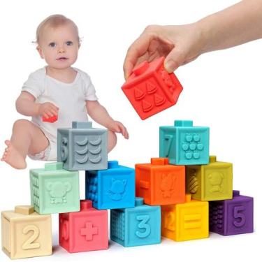 Imagem de Blocos de empilhamento macios para bebês, blocos de construç - Gloome 