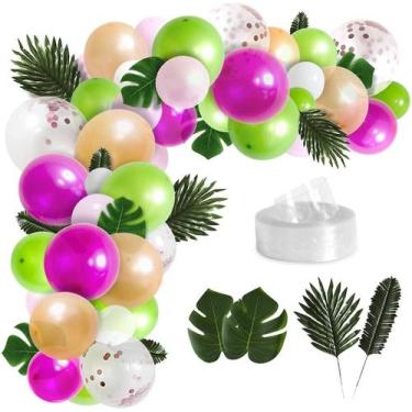 Imagem de Kit de guirlanda de balões de 83 unidades Diy Luau Balloon A - Gloome 