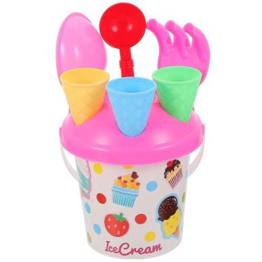 Imagem de Conjunto de brinquedos de areia de praia portátil para crianças, 9 uni