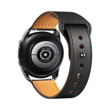 Imagem de Pulseira De Couro Unissex Compatível Com Samsung Galaxy Watch 7/6/5/Pr