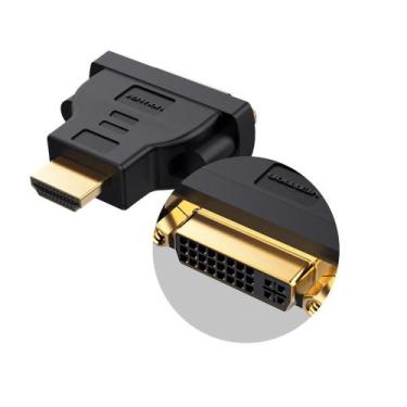 Imagem de Adaptador HDMI Macho Para DVI 24+1 Fêmea FullHD Vention