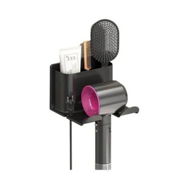 Imagem de Suporte De Parede Autoadesivo Para Secador De Cabelo, Sem Furos, Organ