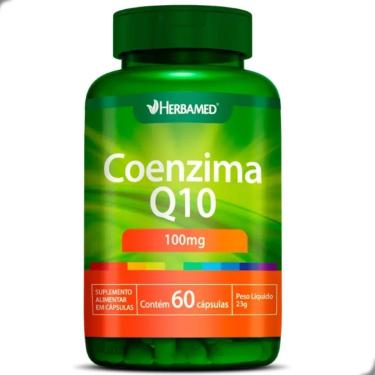 Imagem de Coenzima Q10 Coq10 Ubiquinona 100mg 60 Capsulas Herbamed-Unissex