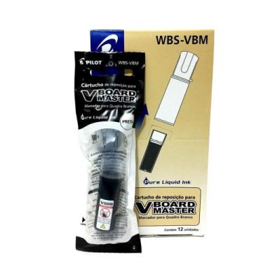 Imagem de Refil para Pincel Marcador de Quadro Branco Board Master Preto 12un Pi