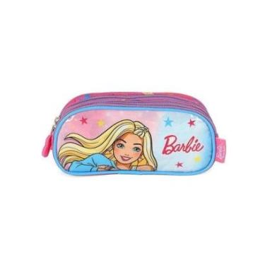 Imagem de Estojo Escolar Luxcel Barbie Estrelas Azul-Feminino