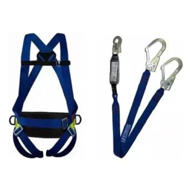 Imagem de Cinto Paraquedista Life 2004 3 Pontos Azul + Talabarte Y Abs