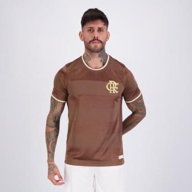 Imagem de Camisa Flamengo Dry Jacquard Marrom - Coimbra, EG