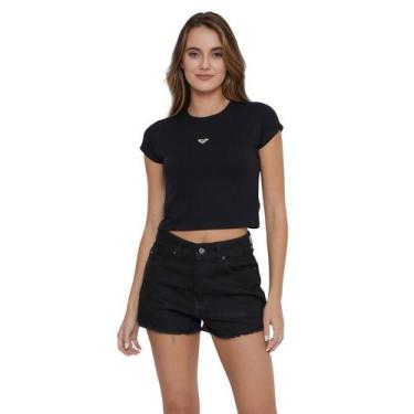 Imagem de Blusa Roxy Time For Tee Preta, Preto, GG