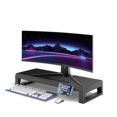 Imagem de Suporte de monitor GECKOSTROLL, prateleira de mesa para laptop, 55 cm,
