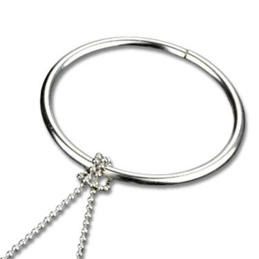 Imagem de Truque de Mágica Argola Mágica Chain And Ring Grande com Corrente e Anel Preparado